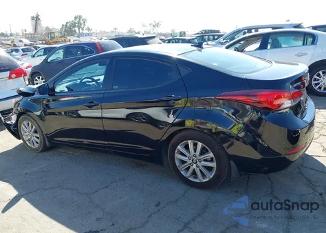 2016 Hyundai Elantra Se from USA, damaged, VIN 5NPDH4AE9GH687259